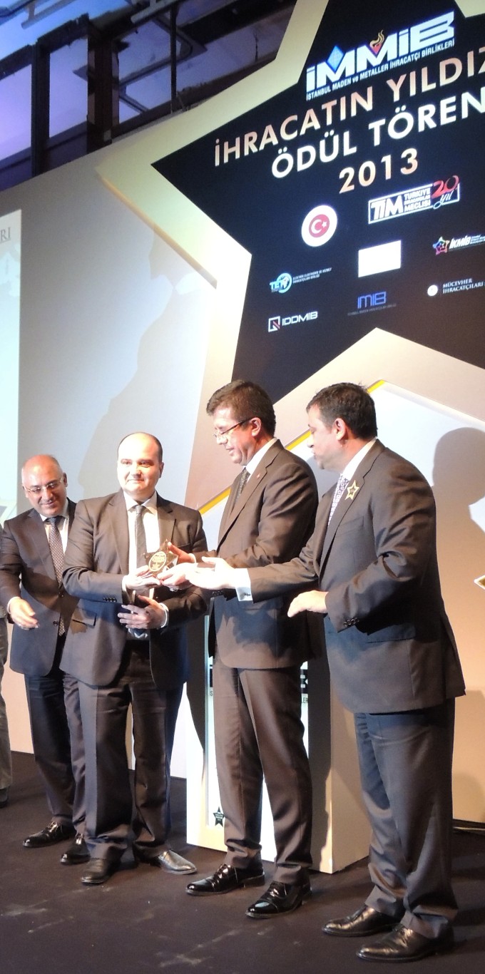 “Etabir Birtaş Kablo” ya 2013 yılı İhracat Yıldızları Ödülü Verildi