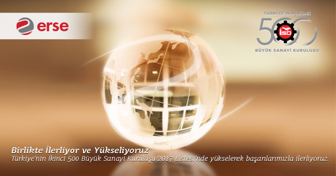 Erse Kablo İSO İkinci 500 listesinde…